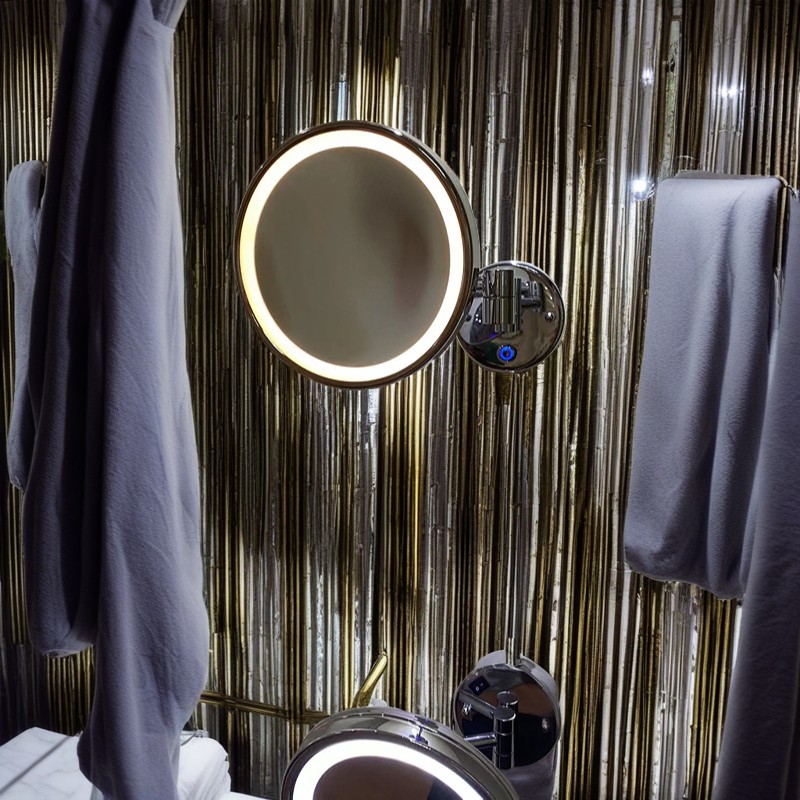 8'' LED Lighted Makeup Mirror for Bathroom Item # DZMM-1